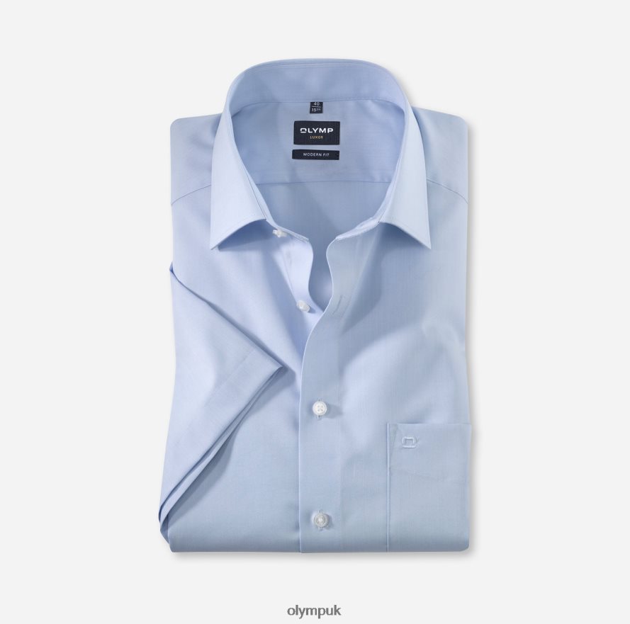 Clothing OLYMP Luxor Modern Fit, Business Shirt, New Kent, Bleu NZ22L1391