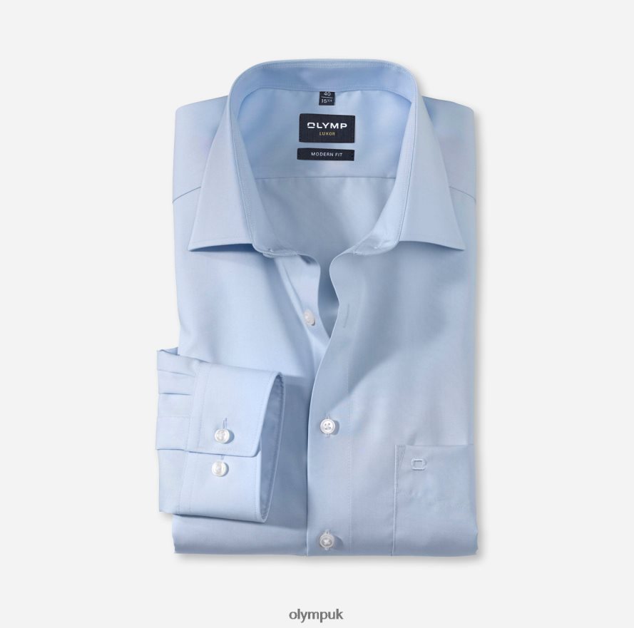 Clothing OLYMP Luxor Modern Fit, Business Shirt, New Kent, Blue NZ22L1378