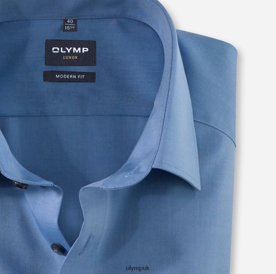 Clothing OLYMP Luxor Modern Fit, Business Shirt, New Kent, Blue NZ22L1383