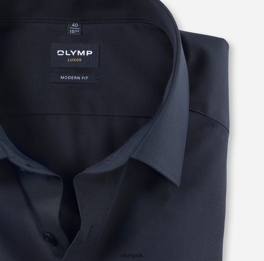 Clothing OLYMP Luxor Modern Fit, Business Shirt, New Kent, Indigo NZ22L1394