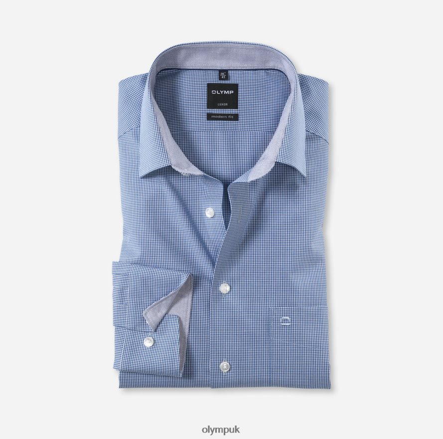 Clothing OLYMP Luxor Modern Fit, Business Shirt, New Kent, Royal NZ22L1034
