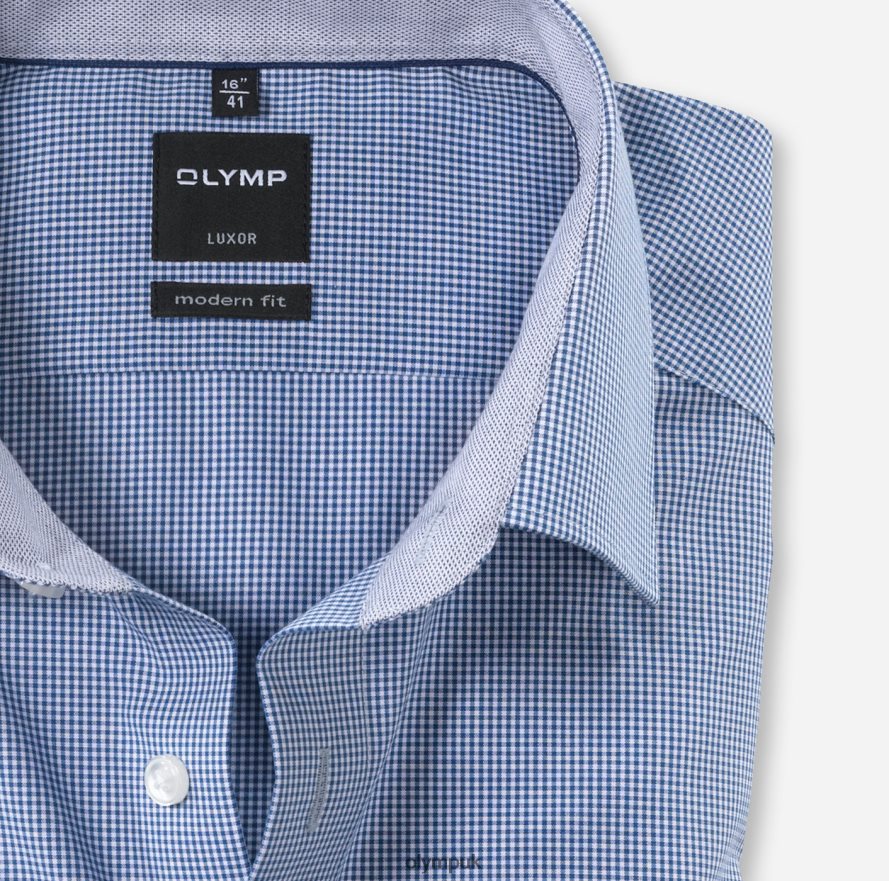 Clothing OLYMP Luxor Modern Fit, Business Shirt, New Kent, Royal NZ22L1034