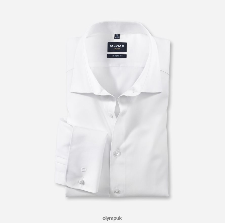 Clothing OLYMP Luxor Modern Fit, Business Shirt, New Kent, White NZ22L1375