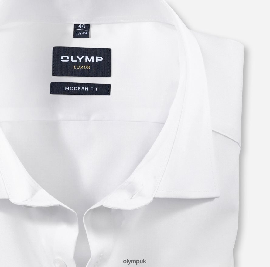 Clothing OLYMP Luxor Modern Fit, Business Shirt, New Kent, White NZ22L1375