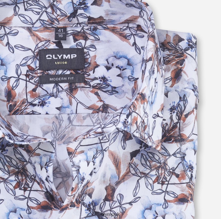 Clothing OLYMP Luxor Modern Fit, Business Shirt, Under Button-Down, Mandarin NZ22L1242