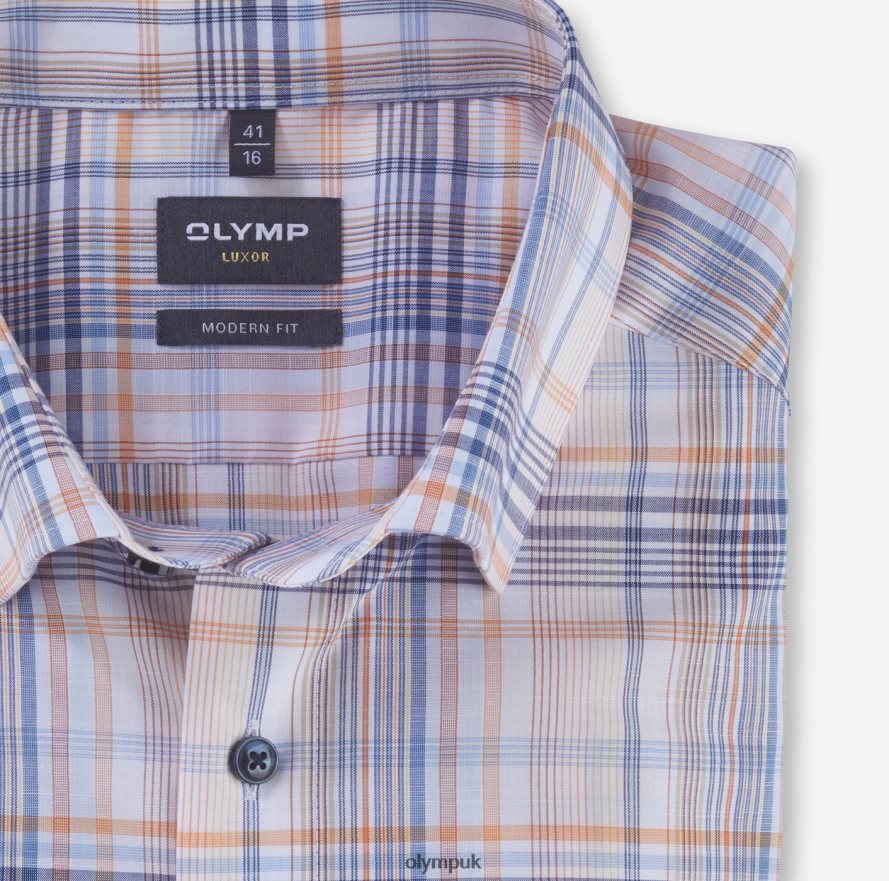 Clothing OLYMP Luxor Modern Fit, Business Shirt, Under Button-Down, Mandarin NZ22L949