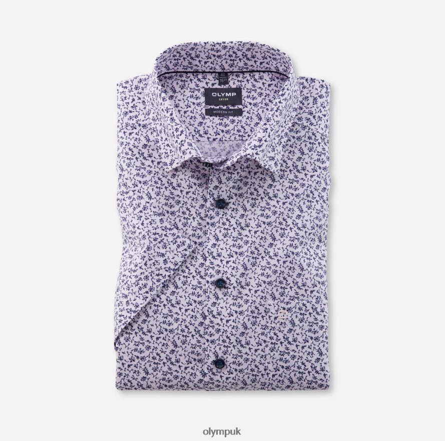 Clothing OLYMP Luxor Modern Fit, Business Shirt, Under Button-Down, Rose NZ22L1152