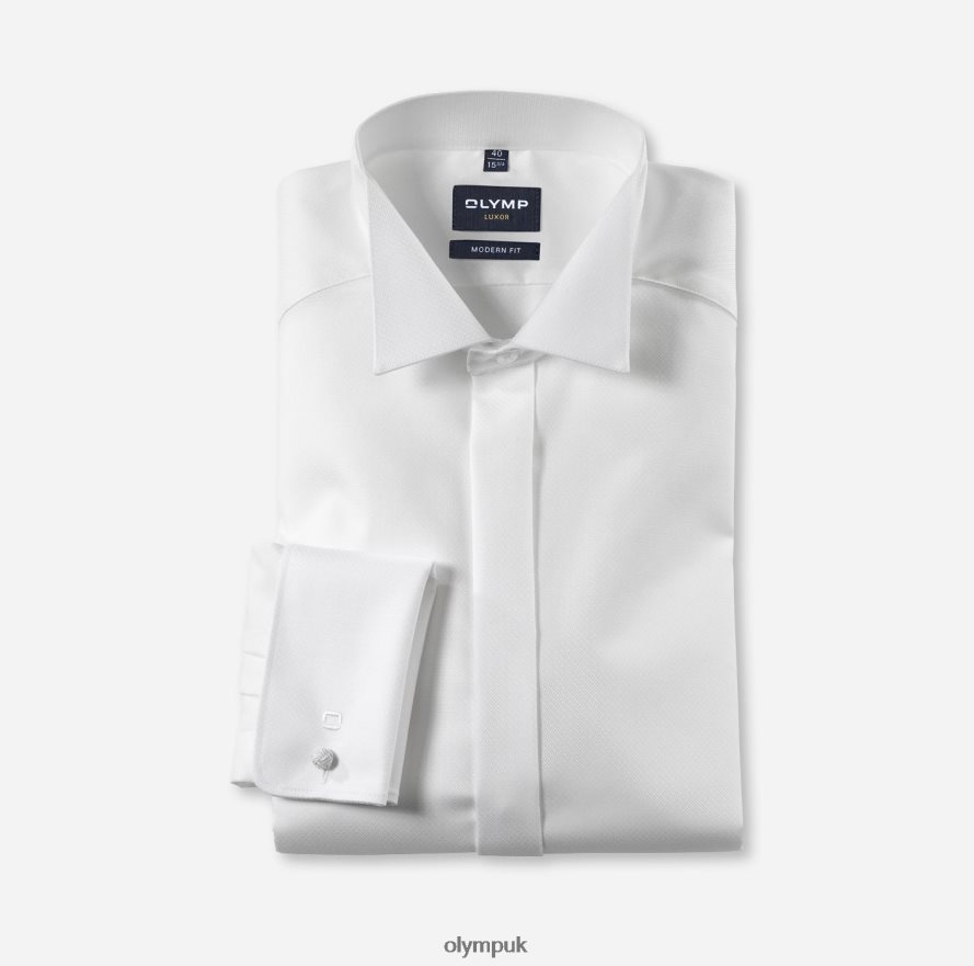 Clothing OLYMP Luxor Modern Fit, Business Shirt, Wing, Light Beige NZ22L1046