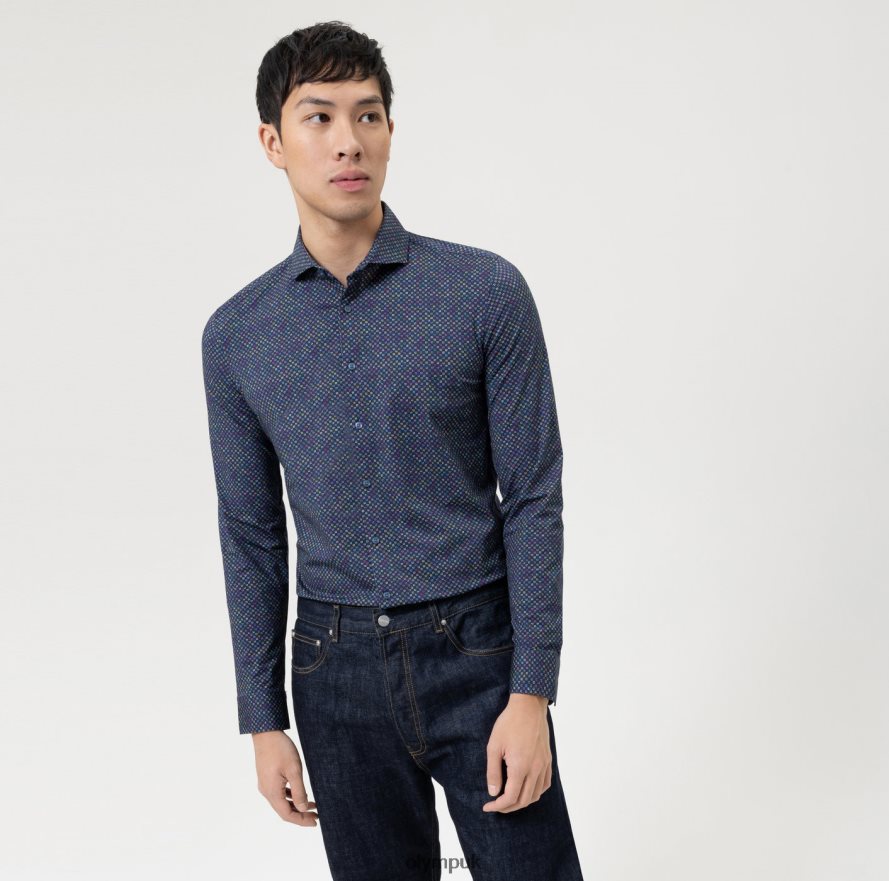 Clothing OLYMP No. Six 24/Seven Super Slim, Business Shirt, Cutaway, Lime NZ22L4