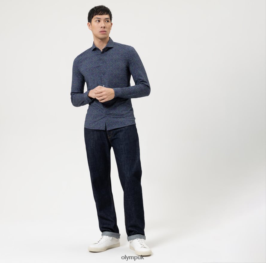 Clothing OLYMP No. Six 24/Seven Super Slim, Business Shirt, Cutaway, Lime NZ22L4