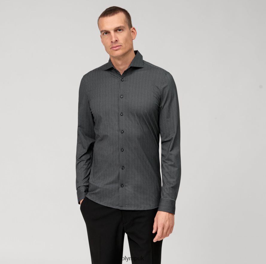 Clothing OLYMP No. Six 24/Seven Super Slim, Business Shirt, Kent, Black NZ22L100