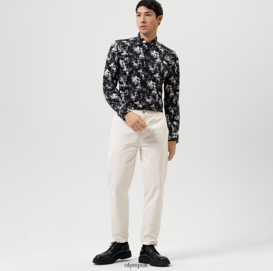 Clothing OLYMP No. Six 24/Seven Super Slim, Business Shirt, Kent, Black NZ22L171