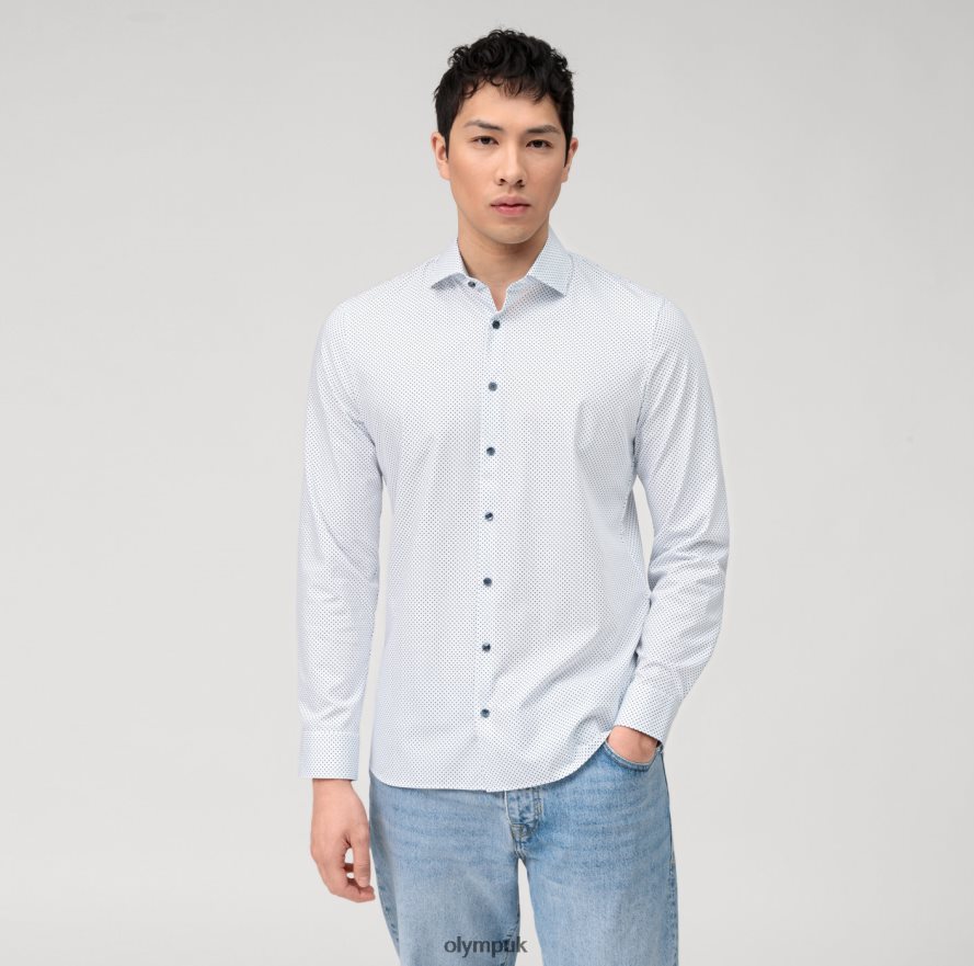 Clothing OLYMP No. Six 24/Seven Super Slim, Business Shirt, Kent, Bleu NZ22L127