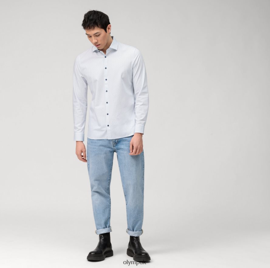 Clothing OLYMP No. Six 24/Seven Super Slim, Business Shirt, Kent, Bleu NZ22L127