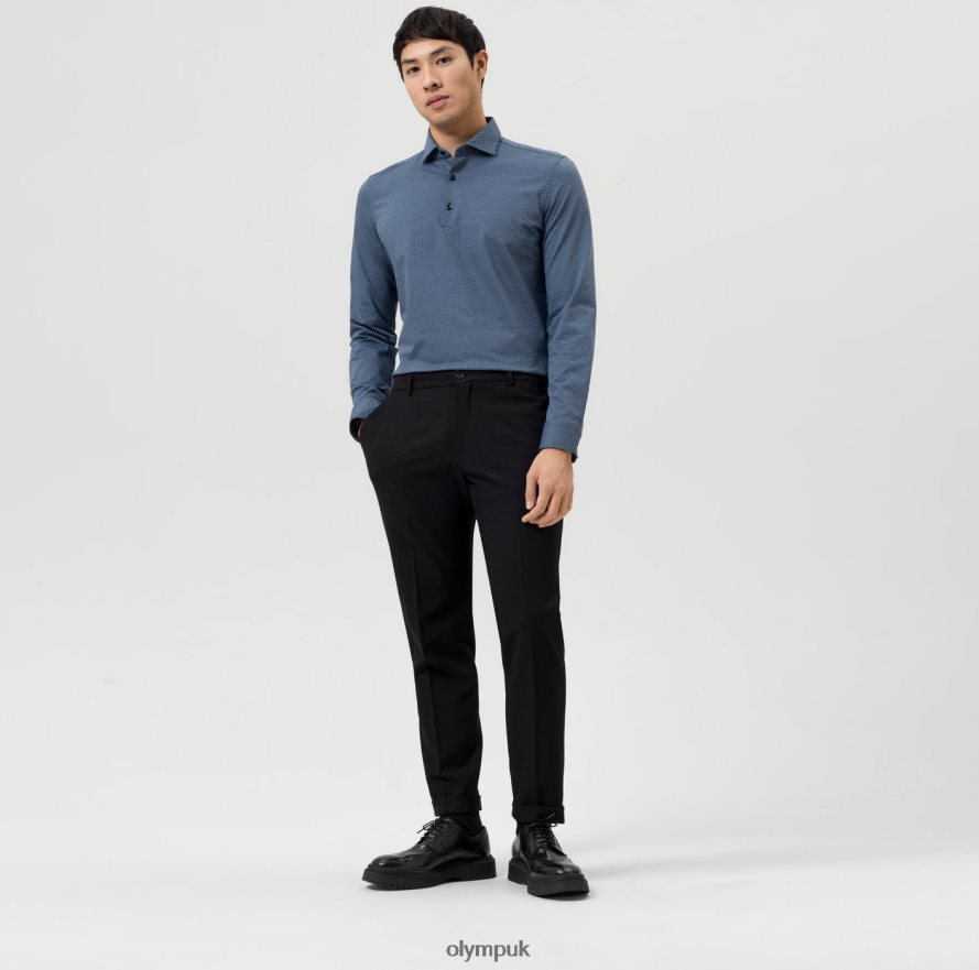 Clothing OLYMP No. Six 24/Seven Super Slim, Business Shirt, Kent, Bleu NZ22L154