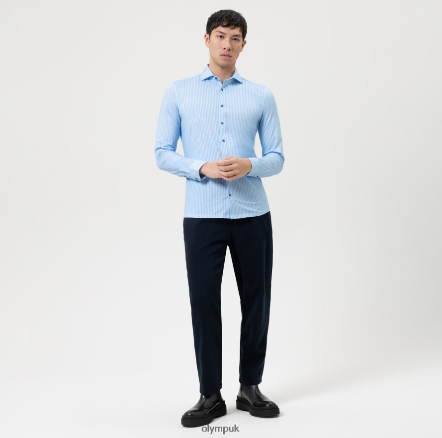Clothing OLYMP No. Six 24/Seven Super Slim, Business Shirt, Kent, Bleu NZ22L5
