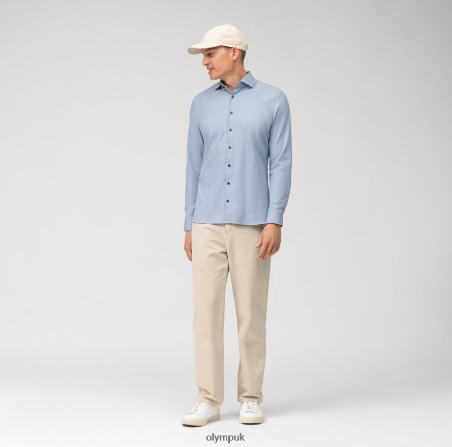 Clothing OLYMP No. Six 24/Seven Super Slim, Business Shirt, Kent, Bleu NZ22L79