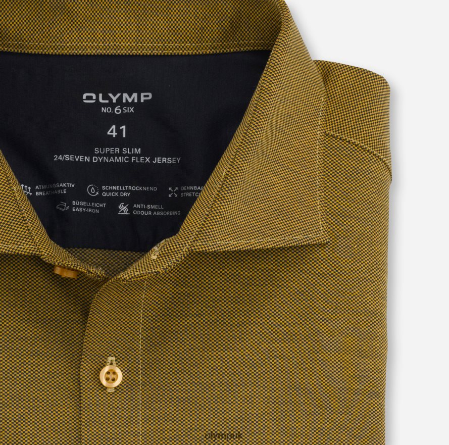 Clothing OLYMP No. Six 24/Seven Super Slim, Business Shirt, Kent, Brass NZ22L259