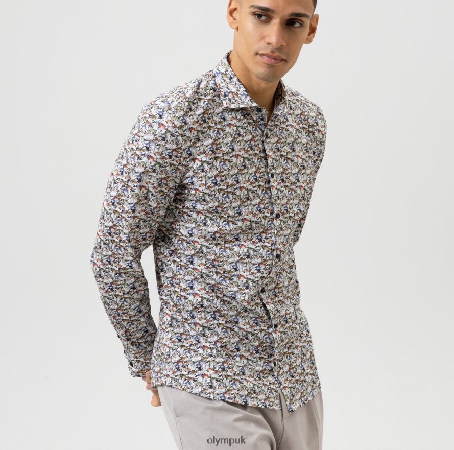 Clothing OLYMP No. Six 24/Seven Super Slim, Business Shirt, Kent, White NZ22L166