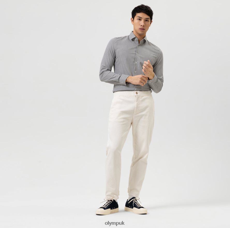 Clothing OLYMP No. Six 24/Seven Super Slim, Business Shirt, Modern Kent, Black NZ22L12