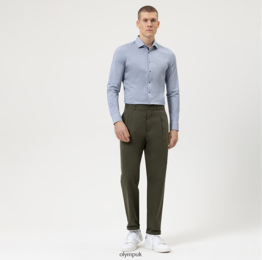 Clothing OLYMP No. Six 24/Seven Super Slim, Business Shirt, Modern Kent, Bleu NZ22L192