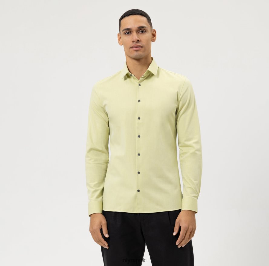 Clothing OLYMP No. Six 24/Seven Super Slim, Business Shirt, Modern Kent, Green NZ22L146