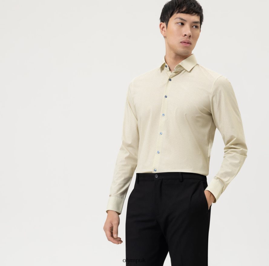 Clothing OLYMP No. Six 24/Seven Super Slim, Business Shirt, Modern Kent, Lime NZ22L137