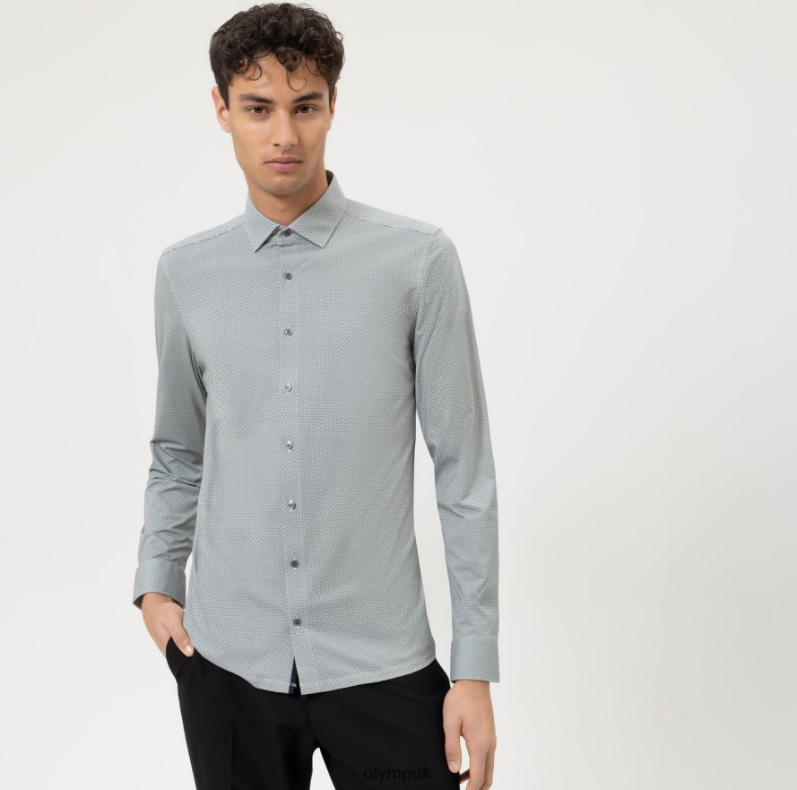 Clothing OLYMP No. Six 24/Seven Super Slim, Business Shirt, Modern Kent, Lime NZ22L152