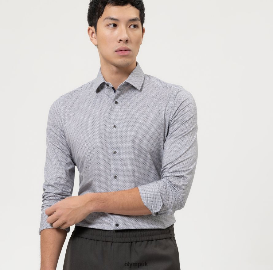 Clothing OLYMP No. Six 24/Seven Super Slim, Business Shirt, Modern Kent, Natural NZ22L177