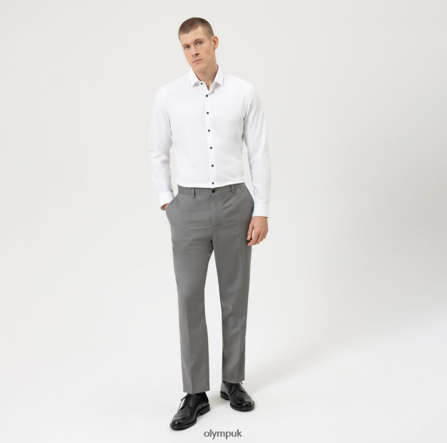 Clothing OLYMP No. Six 24/Seven Super Slim, Business Shirt, Modern Kent, White NZ22L80