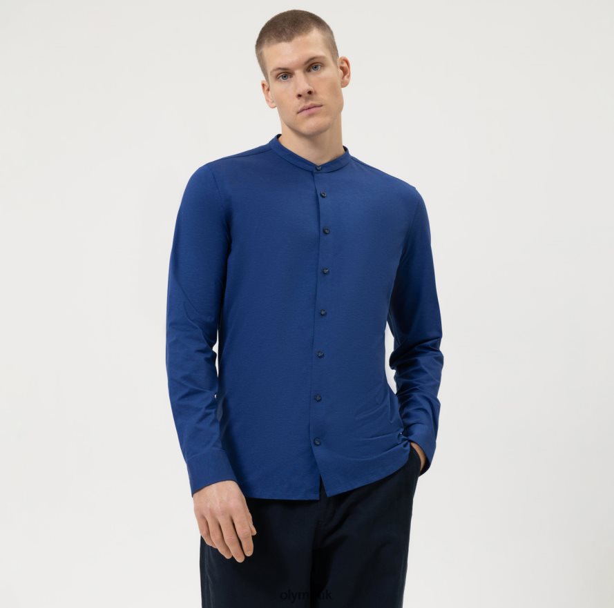 Clothing OLYMP No. Six 24/Seven Super Slim, Business Shirt, Stand-Up Collar, Royal NZ22L36