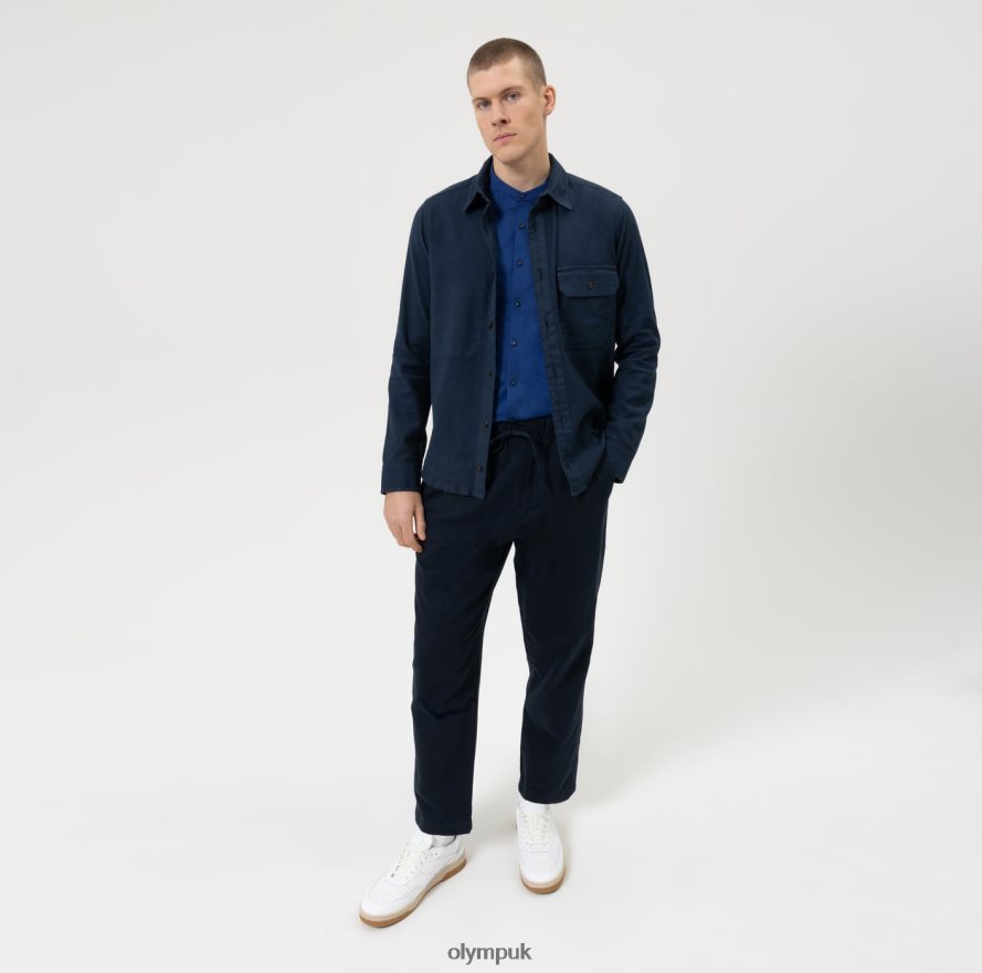 Clothing OLYMP No. Six 24/Seven Super Slim, Business Shirt, Stand-Up Collar, Royal NZ22L36