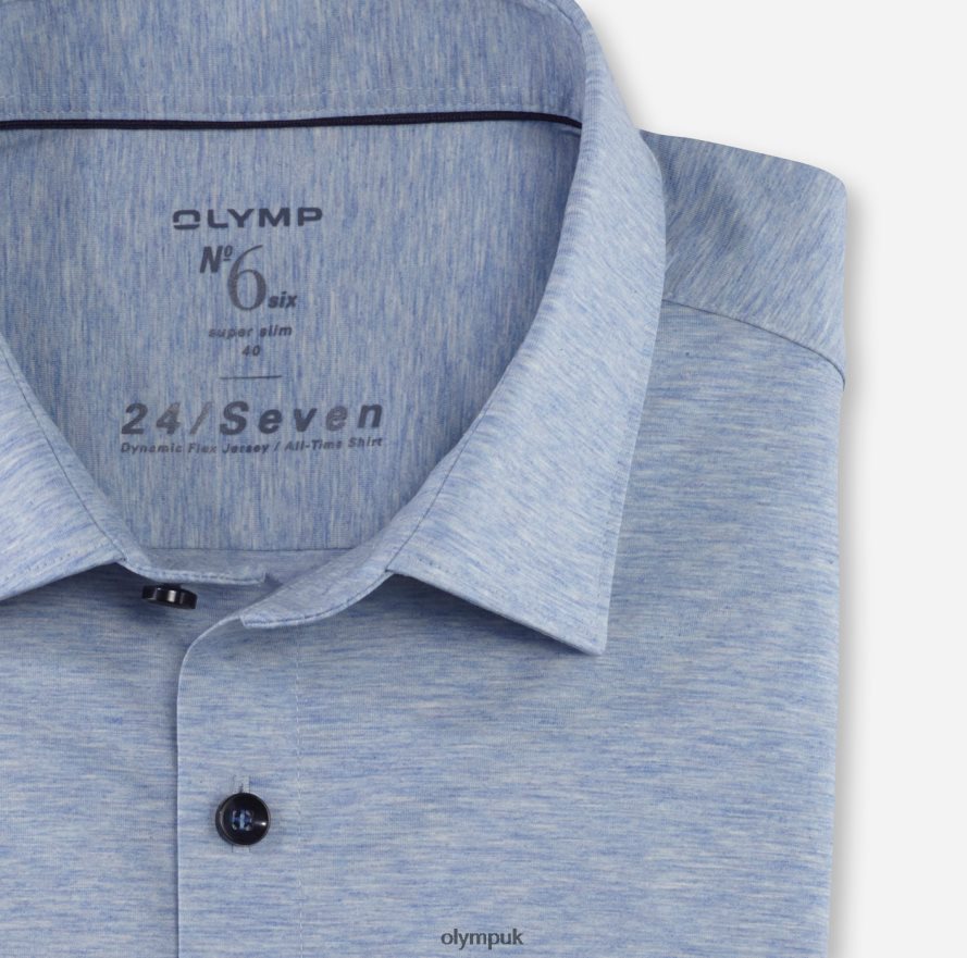 Clothing OLYMP No. Six 24/Seven Super Slim, Business Shirt, Urban Kent, Bleu NZ22L53
