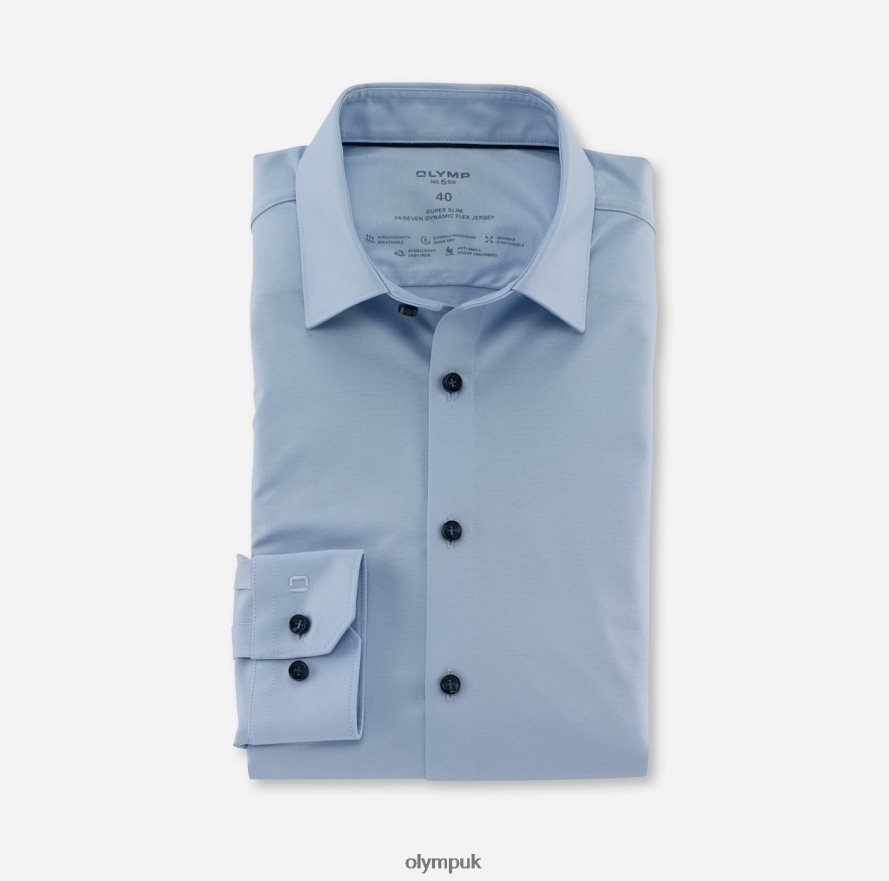 Clothing OLYMP No. Six 24/Seven Super Slim, Business Shirt, Urban Kent, Light Blue NZ22L37