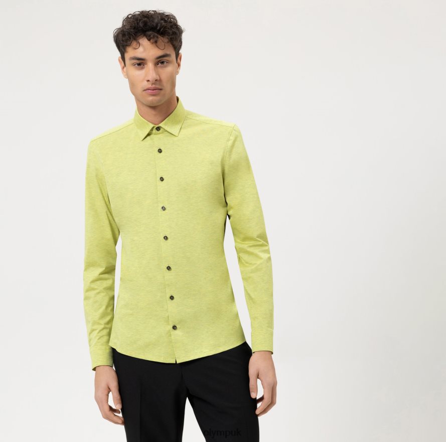 Clothing OLYMP No. Six 24/Seven Super Slim, Business Shirt, Urban Kent, Light Green NZ22L150