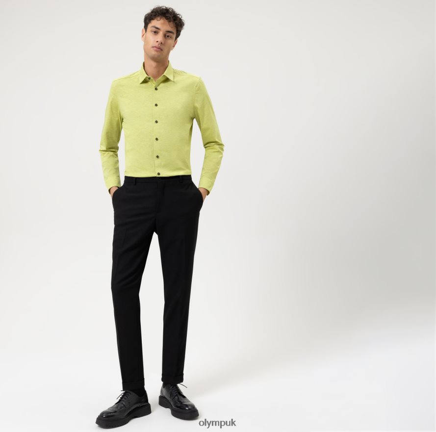 Clothing OLYMP No. Six 24/Seven Super Slim, Business Shirt, Urban Kent, Light Green NZ22L150
