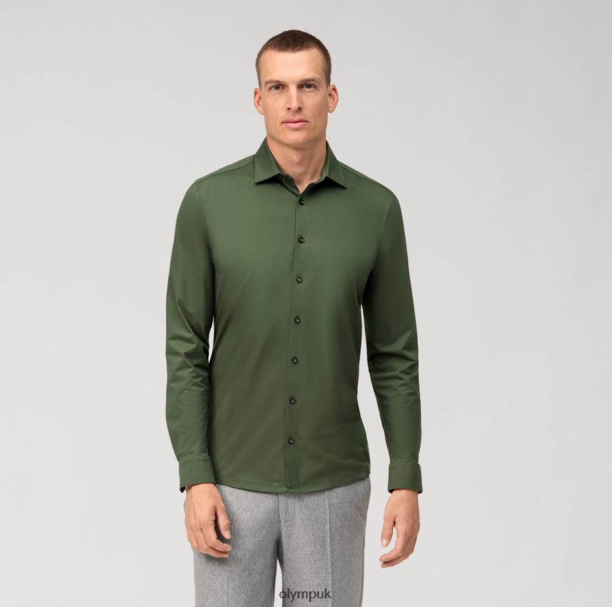 Clothing OLYMP No. Six 24/Seven Super Slim, Business Shirt, Urban Kent, Putty NZ22L41