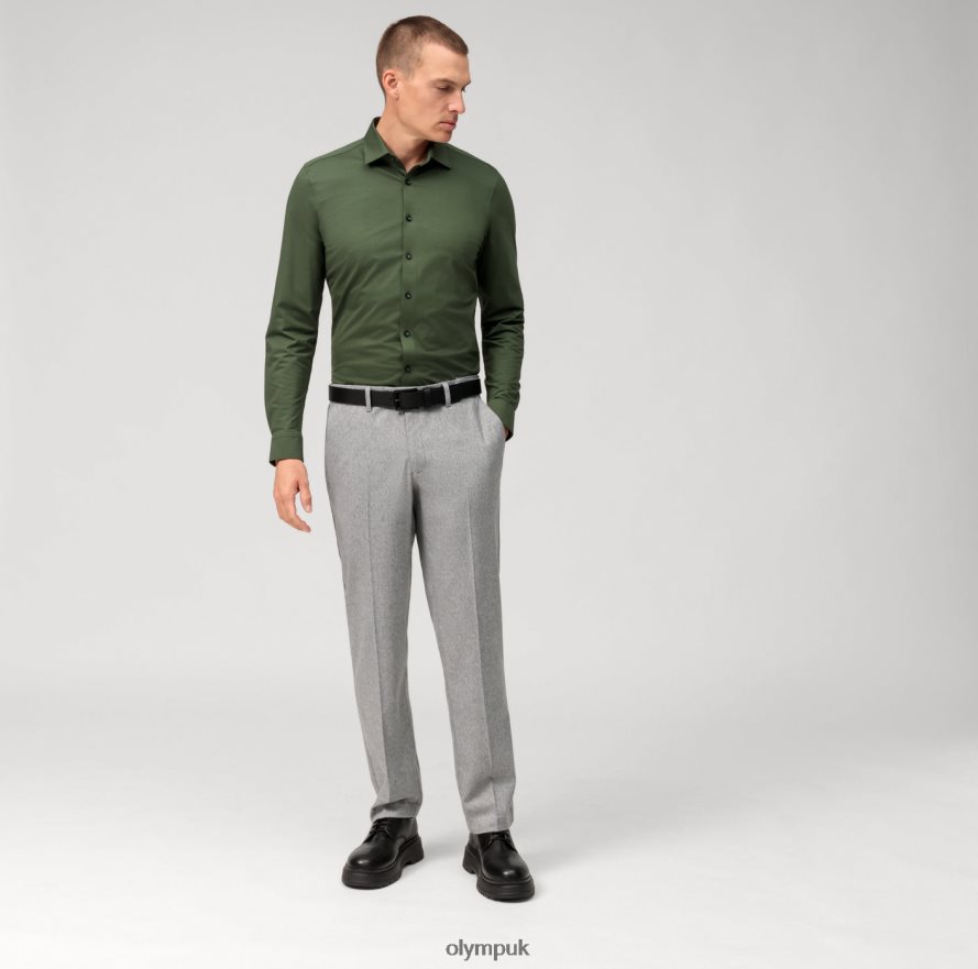 Clothing OLYMP No. Six 24/Seven Super Slim, Business Shirt, Urban Kent, Putty NZ22L41