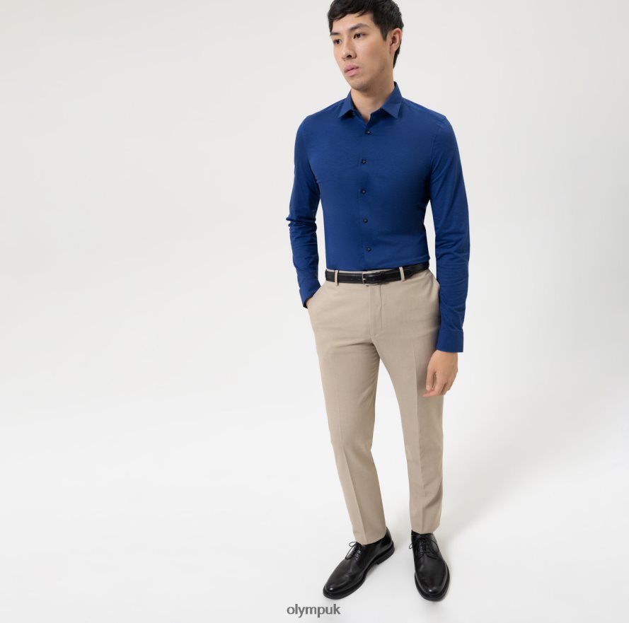 Clothing OLYMP No. Six 24/Seven Super Slim, Business Shirt, Urban Kent, Royal NZ22L38