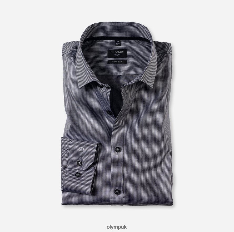 Clothing OLYMP No. Six Super Slim, Business Shirt, Modern Kent, Black NZ22L227