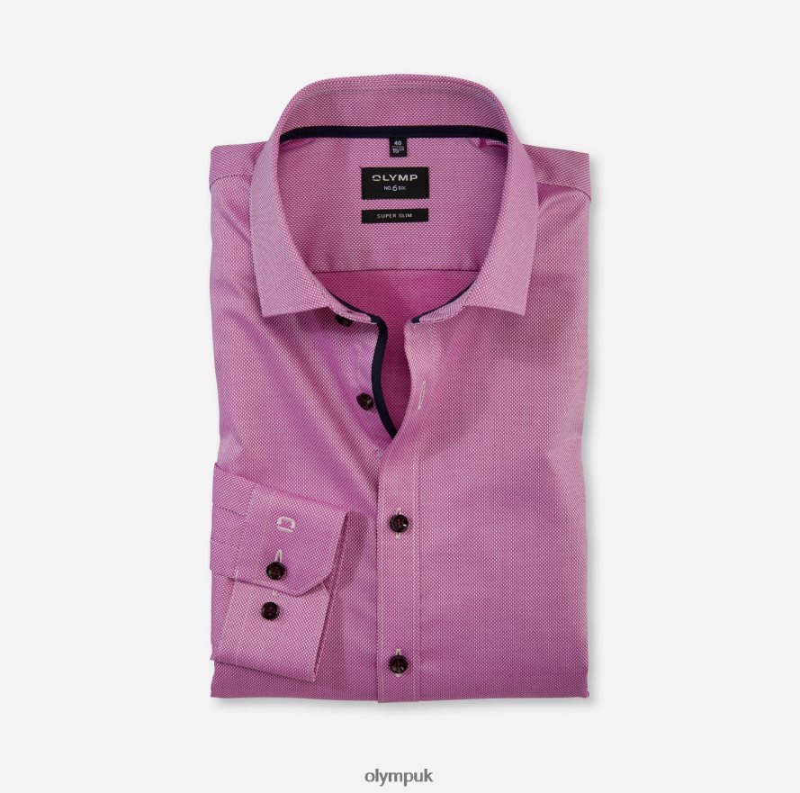 Clothing OLYMP No. Six Super Slim, Business Shirt, Modern Kent, Fuchsia NZ22L217