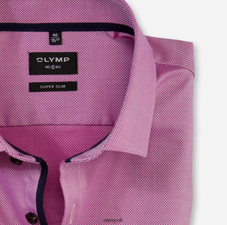 Clothing OLYMP No. Six Super Slim, Business Shirt, Modern Kent, Fuchsia NZ22L217
