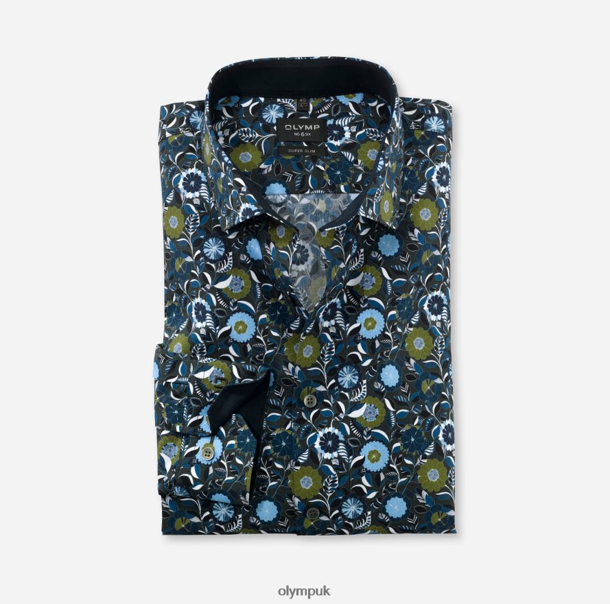 Clothing OLYMP No. Six Super Slim, Business Shirt, Modern Kent, Lime NZ22L10