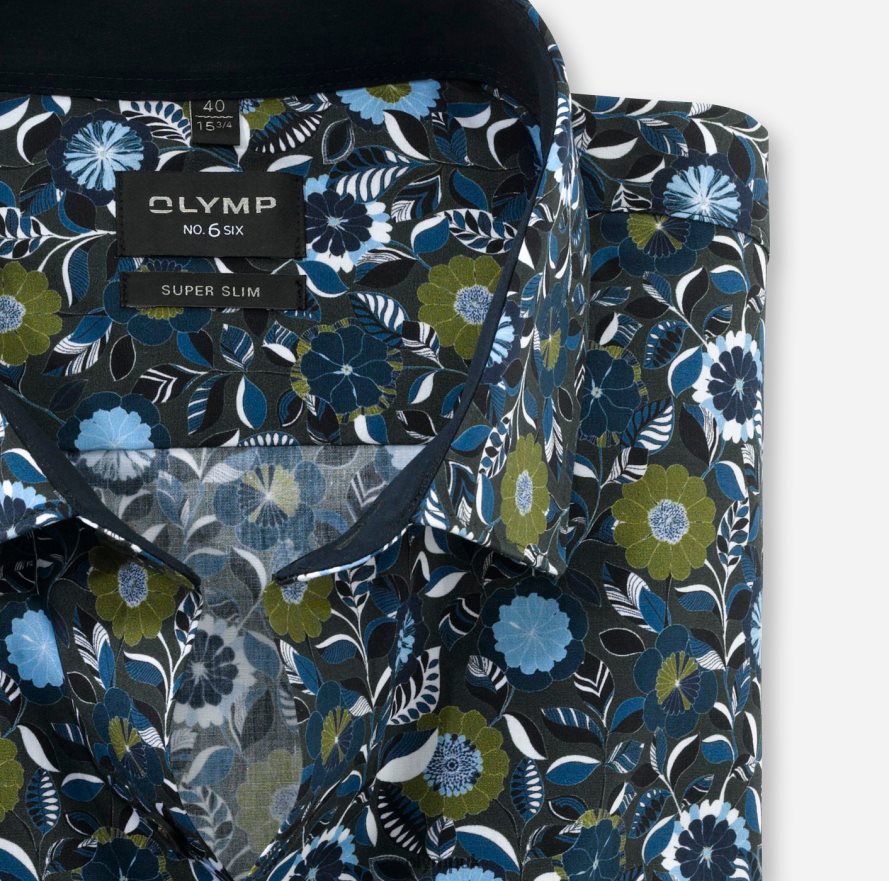 Clothing OLYMP No. Six Super Slim, Business Shirt, Modern Kent, Lime NZ22L10