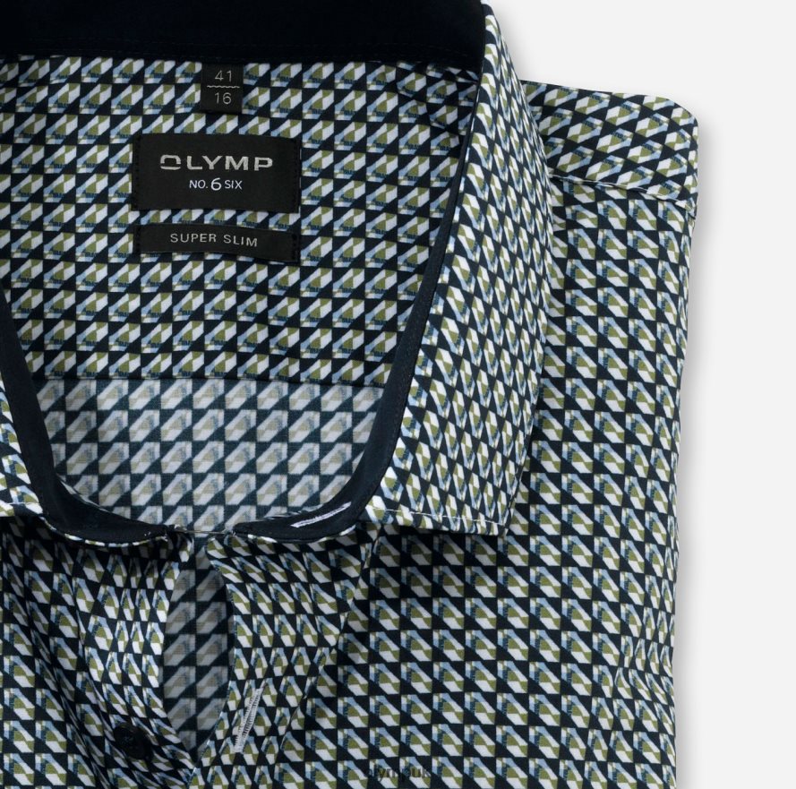Clothing OLYMP No. Six Super Slim, Business Shirt, Modern Kent, Lime NZ22L195