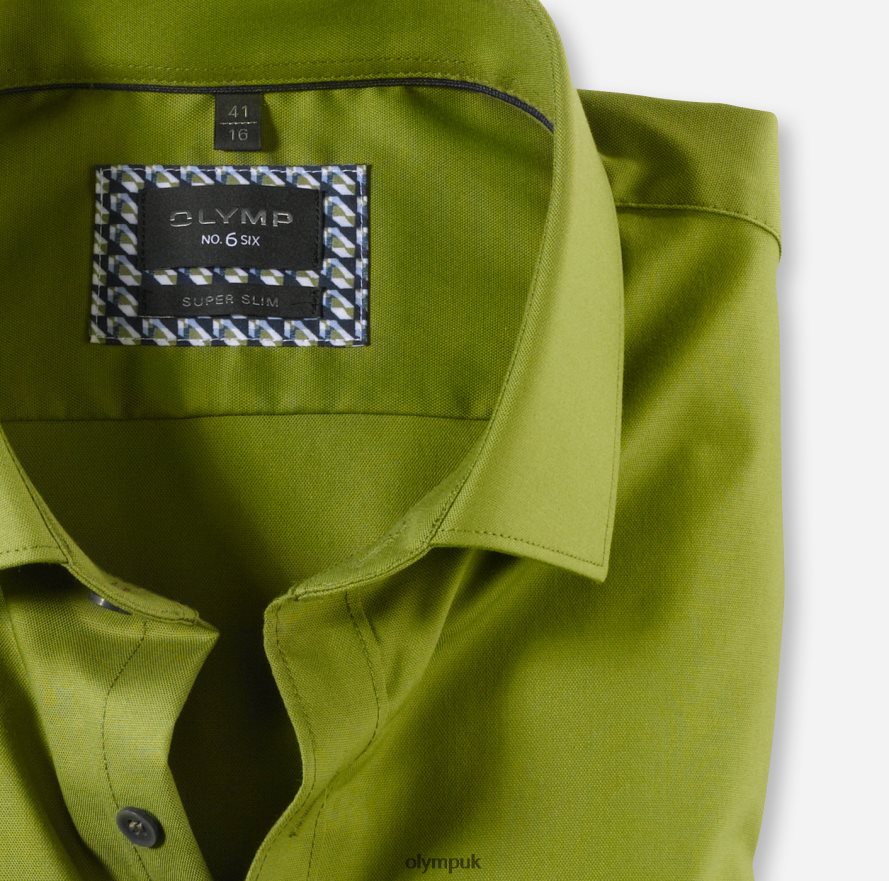 Clothing OLYMP No. Six Super Slim, Business Shirt, Modern Kent, Lime NZ22L3