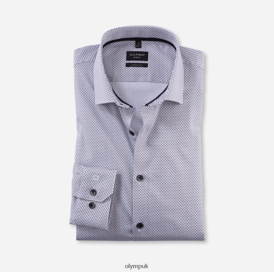 Clothing OLYMP No. Six Super Slim, Business Shirt, Modern Kent, White NZ22L93