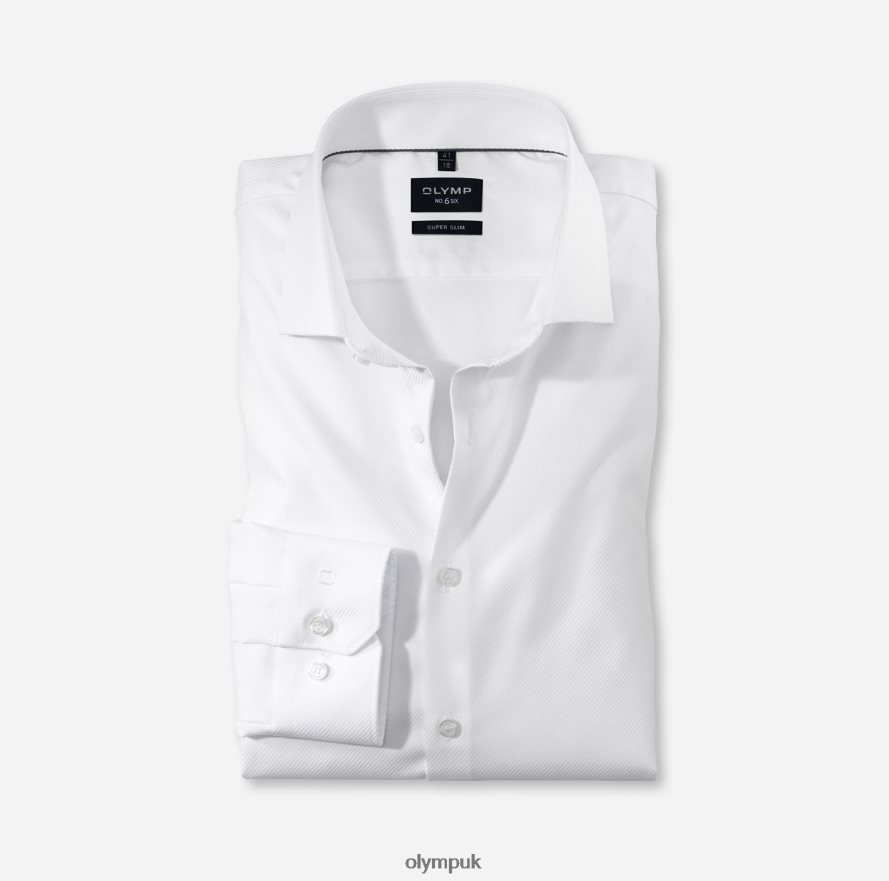 Clothing OLYMP No. Six Super Slim, Business Shirt, Royal Kent, White NZ22L52