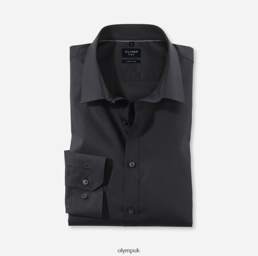 Clothing OLYMP No. Six Super Slim, Business Shirt, Urban Kent, Black NZ22L269
