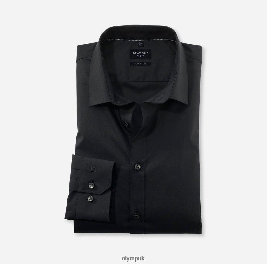 Clothing OLYMP No. Six Super Slim, Business Shirt, Urban Kent, Black NZ22L272